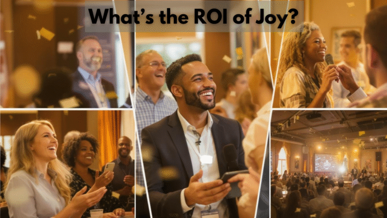 a collage of people laughing